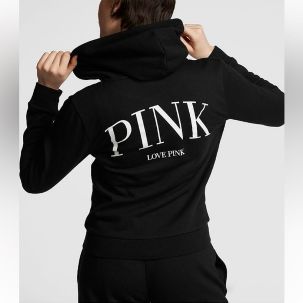 PINK EVERYDAY FLEECE ZIP-UP HOODIE FIT SIZE S - Picture 3 of 10